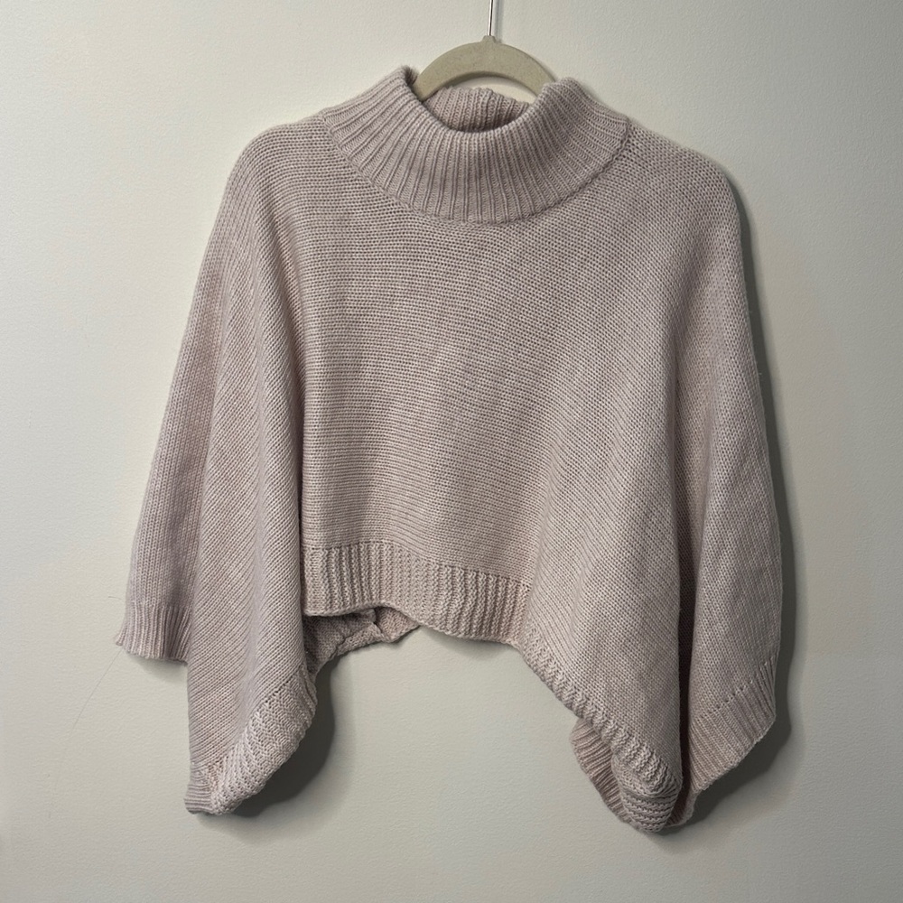 Bishop + Young Cream Poncho Sweater